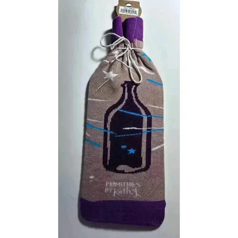 New “Let’s Be Partners In Wine “ Bottle Sock Kathy Primitives